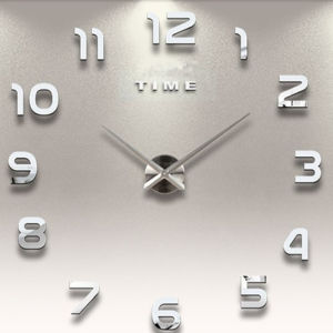 New Modern Design Large Wall Clock 3D DIY Quartz Clocks Fashion Watches Acrylic Mirror Stickers Living Room Home Decor Horloge