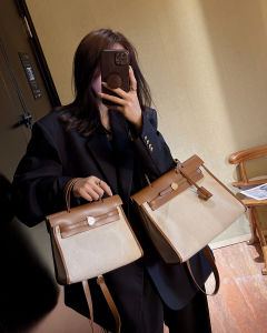 Cat Seven Adult Canvas Kelly Bag Platinum Single Shoulder Slant Cross Commuter Large Bag Women Soft Handbag Casual Style