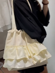 Mismi Rean Tote Bag Tas Selempang Wanita Tali Serut Shoulder Bag Rumbai Perempuan Korea Trendy - 49R