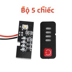 Aideepen | DC 18V 21V 5S Mô-đun Chỉ Báo Mức Pin Lithium LED Công Cụ Giám Sát Dung Lượng Pin 4 Cấp Độ Dụng Cụ Nhựa Hình Chữ Nhật