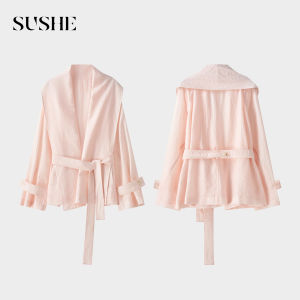 SUSHE | No-button Drape Loose Fitting Shirt