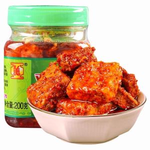 Yunnan Specialty Lunan Chicken Fir Oil Fermented Bean Curd 6 Bottles 1 Bottle Spicy Red Oil Stinky Tofu Milk Mouding Braised Rice Salty