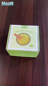 Japanese Tea Matcha Set Gift 2PCS Traditional Whisk Spoon Ceramic Matcha Bowl Tea Set