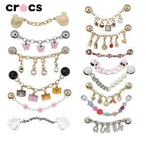 New Hot Sale Hole Shoe Flower Accessories DIY Metal Chain Caroll Star Shoe Buckle Fashionable Accessory for Shoes
