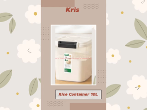 Kris Rice Container 10L: Wadah Simpan Beras Transparan