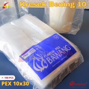 Kantong Kresek Bening PE PEX 10 / Kantong Plastik Bening Bawang 10x30