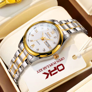 OPK jam tangan wanita terbaru 2024 korea elegan mewah anti air berlian jam tangan cewek aesthetic - COD