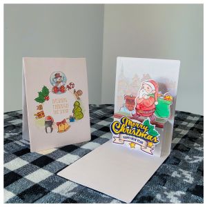 Cute Santa Pop Up Christmas Card/ Handmade Greeting Card