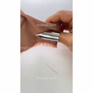 Cincin Pendorong Ujung Kain / Alat Tajam Perapih Jahitan Saku Kerah /Alat Bantu Dorong Kain Pembalik Balik