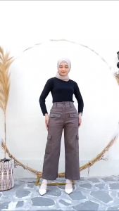 Celana Wanita Cargo Siera Pants All Real Pict