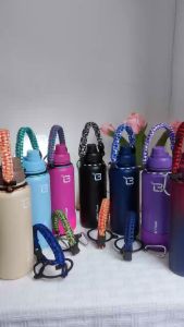 LINBAI Flask Tumbler Accessories Water Bottle Silicone Boot Cover and Paracord Handle for 14oz 18oz 22oz 32oz 40oz Protector Bottom Non-Slip Boot Cover Set