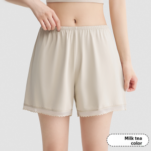 Miiow | Cat Woman Safety Pants Summer Anti-Light Loose Thin Ice Silk Outerwear Short Shorts For Women Invisible Casual Polyester Fiber