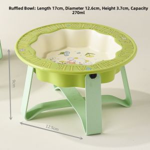 Ant-black Chin Cat Bowl for Food and Water Ceramic