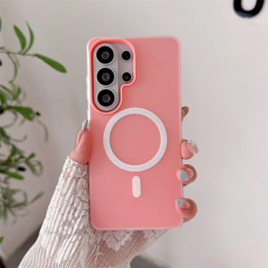Jelly Magnetic Phone Case for Samsung Galaxy S26 Ultra S25 Edge S24 Plus S23 FE S22 Wireless Charge for Magsafe Candy Cover