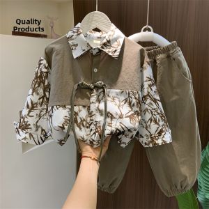 LANBUTU | Chinese Style Boys Shirt Set