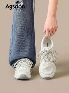 Agsdon | Thick Sole Breathable Summer New Arrival Leisure Fashion White Sneakers