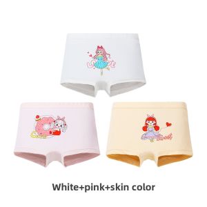 MiiOW | Girls Cotton Underwear Breathable Thin Briefs Summer Comfortable Flat Angle Pants No Tag Pants Childrens Underpants Antibacterial