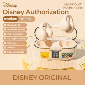 Disney Bluetooth Headphones Earphones Wireless Sports Ear Clip Waterproof HiFi Stereo Sound Smarter Touch Bluetooth Earphones Headset Non in-Ear Bluetooth Headset Bone Conduction Wireless Sports Clip Ear Type | 迪士尼蓝牙耳机骨传导夹耳式适用苹果安卓