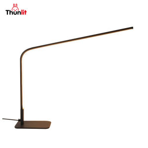 Thunlit Desk Study Lamp LED Dimmable Eye Protection 12W White & Black Metal Study Table Lamp for Students