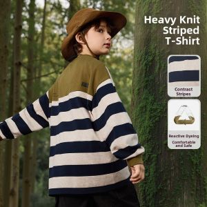 Ask Junior | Boys Spring and Autumn New Striped Long Sleeve T-shirt
