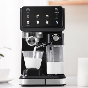 All-in-One Espresso&Americano Machine with Automatic Milk Frothing System One-Touch Espresso&Latte&Cappuccino&Americano&LungoCold/Hot Brew ModeBrew Single or Double ShotsRemovable Water Tank and Milk Reservoir One- Click Automatic Cleaning