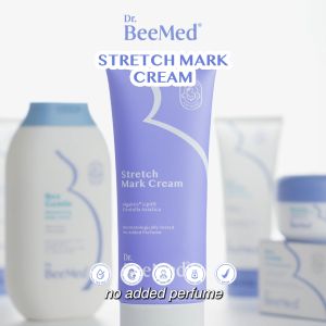 Dr.BeeMed® Stretch Mark Cream 100g - Krim Menyamarkan Stretch Mark Ibu Hamil & Menyusui [BPOM]
