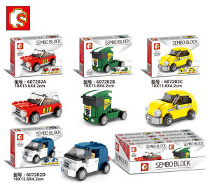 Super Car Racing 8 Grids Childrens Assembly Building Blocks Toy Gift Bugatti Veyron Ford Famous Sports Car Wooden Blocks