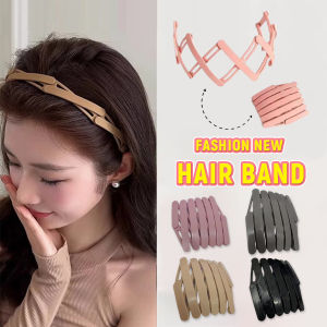 Digeo 1Pc Retractable Headband Portable Hairband Female Summer Invisible Hairband