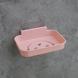 Stainless Steel Soap Holder Punch-Free Soap Holder Suction Cup Wall-Mounted Bathroom No Trace Stickers Creative Drain Soap Dish