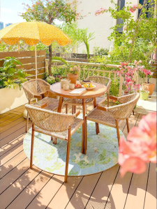 ST MIRREN | UV-Protected Outdoor Dining Set for Patio and Balcony Use