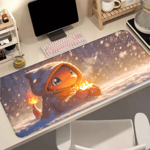 Bandai | Mega Charizard Y P-Pokemon Desk Mat Cute Anime Mouse Pad Anti-Slip Rubber Pad for Office Gaming Perfect Gift for Kids