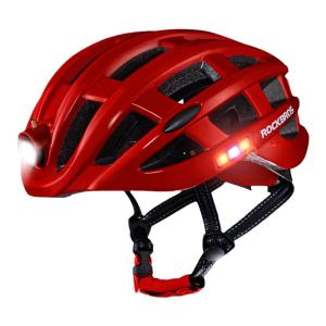 RockBros | Mũ Bảo Hiểm Đạp Xe Có Đèn Sạc Điện và Mạng Chống Côn Trùng Phát Sáng
