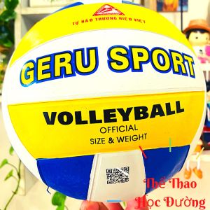 Bóng Chuyền Cao Su Geru V5 Tặng Kim Bơm + Lưới Đựng Bóng ( Chính Hãng 100% )