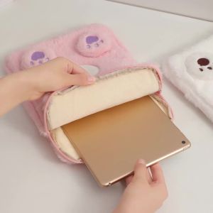 Túi Đựng Máy Tính Bảng Chống Bụi Phong Cách Ins Đáng Yêu Dành Cho Máy Tính Bảng 9-11 Inch Air Pro A16 Chất Liệu Vải Mềm Có Dây Rút Bảo Vệ Toàn Diện