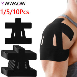 1/5/10PC Precut Kinesiology Tape for Shoulder Support & StabilityShoulder Pain Relief Athletic Tape - Waterproof & Elastic