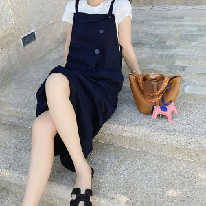 PAIBOLI | Burberry 2025 New Women Summer Forest System Elegant Goddess Design Sense Overalls Dress Set Sweet And Salty Design