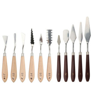 【TO】7Pcs/Set Stainless Steel Oil Painting Knives Artist Crafts Spatula Palette Knife Oil Painting Mixing Knife Scraper Art Tools