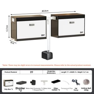 KUOTING | Automatic Wall-Mounted Aquarium Filter Oxygenation Water Purification Drip System