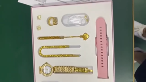 2025 HOCO New Popular Smart Watch Luxury Women’s watch 6 IN 1 Men Health Monitoring Bluetooth Calling Watch Quartz Diamond Jewelry Set For Android IOS  A58智能手表礼盒礼物