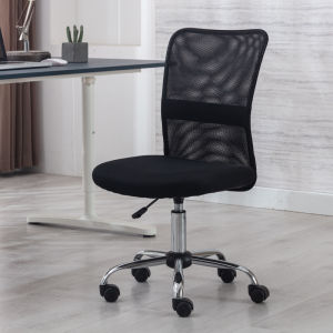 Modern Simple Mesh Computer Chair Home Office Desk Chair without Armrests Adjustable Height Swivel Back Chair for Long Sitting
