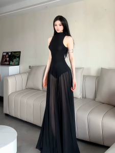 QIANMANZI | Đầm Ren Phong Cách Pháp Thon Gọn Elegante