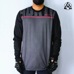 Adriatico Clothing MINIMALIST BLACK Moto Jersey | FDF 2211
