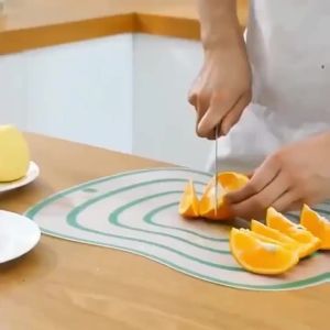 1pc Cutting Board Kitchen Plastic Cutting Board Transparent Cutting Board Non-slip Vegetable Meat Cutting Board Chopping Bl