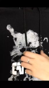 Áo hoodie nỉ tay bồng mũ 2 lớp free size trọng lượng từ 75 kg trở xuống .