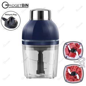 900ml Capsule Cutter Spin Chopper Blender Mixer Masher Juicer/Pengisar Pengadun (Blue)