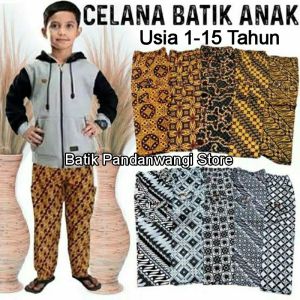 Celana Batik Boim Anak Usia 2 sampai 15 tahun | Harian Harga Terjangkau Panjang Grosir Hawai Pangsi Betawi Laki Laki dan Wanita Bahan Katun