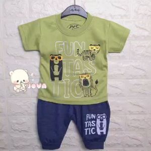 JOVA BAJU BAYI LAKI-LAKI SETELAN ANAK COWO LUCU TRENDY KEKINIAN FUNTASTIC HEWAN
