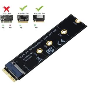 M.2 NVME Protocol To 2013-2017 for MacBook Air Pro SSD Adapter Cards PCIE 3.0 A1465 A1466 A1398 A1502 Adaptador Ssd