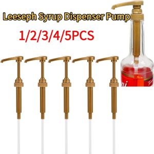 Leeseph Syrup Pump Coffee Syrup Pump Dispenser Syrup Pump Press Action Pump Head for Coffee Syrups for Juice Bottle Dispenser