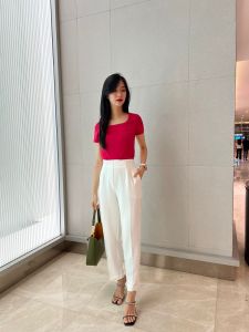 ZRA PENCIL HW PANTS: Celana Panjang Import BKK & OOTD